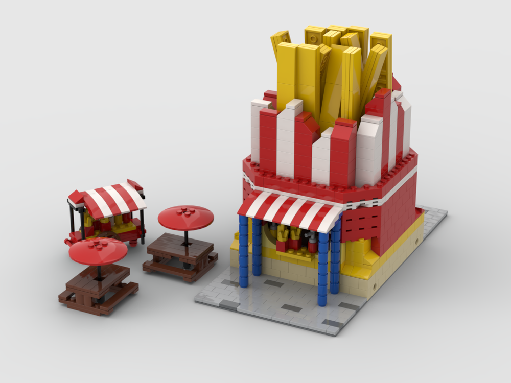 Lego Modular French Fries Stand