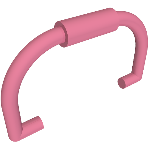 Lego Belville / Scala, Equipment, Bucket / Basket Handle / Medium Dark Pink