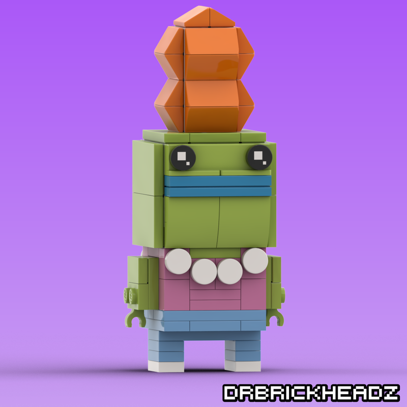 Lego Bev Bighead (Rocko's Modern Life) Custom Brickheadz
