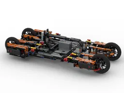 large race car chassis