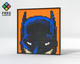 Batman Brick Art Mosaic