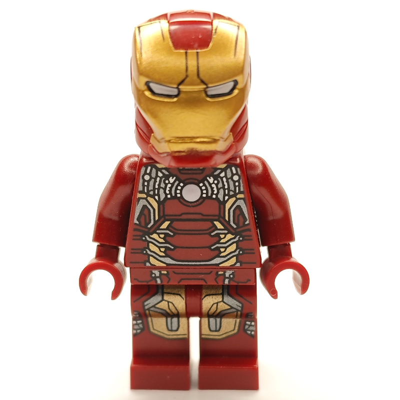 Lego Iron Man Mark 43 Armor, Plain Trans-Clear Head
