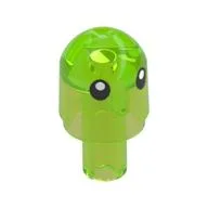 Light Cover with Internal Bar / Bionicle Barraki Eye with Black Eyes Print (Z-Blob)