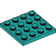 Plate 4 x 4 / Dark Turquoise