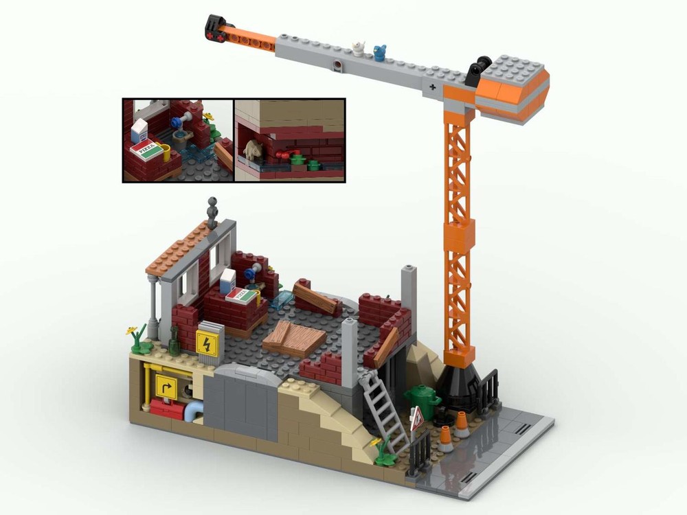 Lego Modular construction site