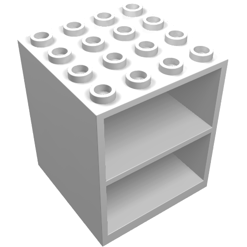Lego Homemaker Cupboard 4 x 4 x 4 / White