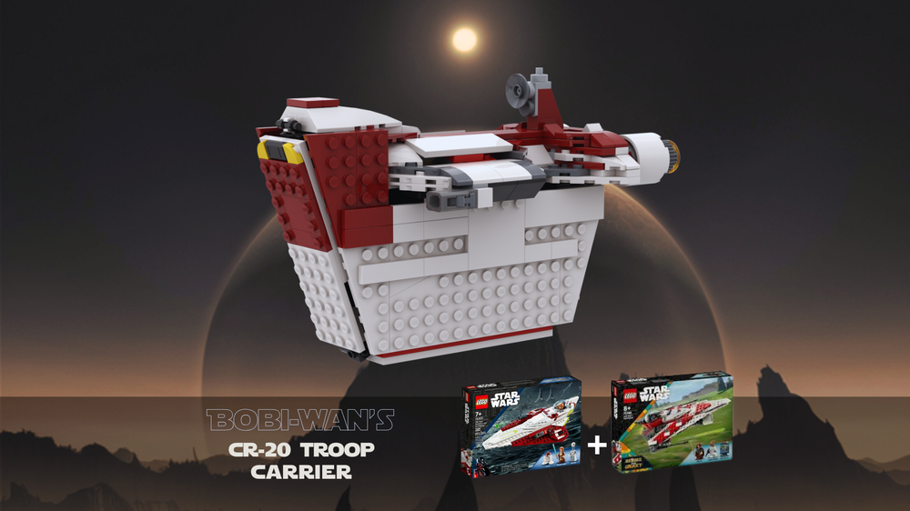 Lego Bobi-Wan's CR-20 Clone Carrier - 75333 + 75388 alternative
