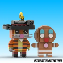 Puss in Boots + Gingerbread Man (Shrek) Brickheadz
