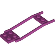 Animal / Creature Accessory, Horse Hitching, 1 x 2 Plate and 2 x 2 Plate [Studded] / Magenta
