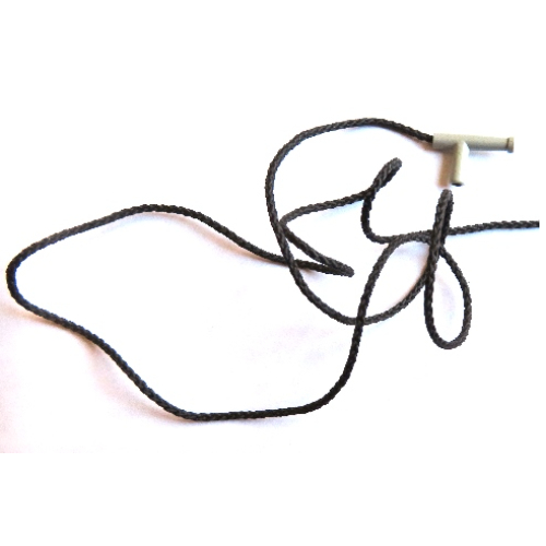 Lego Equipment Hose Nozzle Simple with 72L Black String / Light Gray