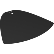 Lego Large Figure Cape, 3 Holes / Black