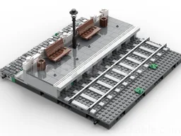 modular trainstation seating platform