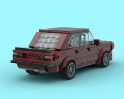E28 M5 Dark Red