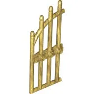 Gate 1 x 4 x 9 Arched with Bars and Three Studs / Pearl Gold