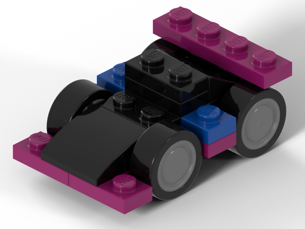 Lego Smallest drivable Formula 1 car (Alpine 2024) with rubber tyres