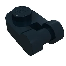 Plate Special 1 x 1 Rounded with Handle / Black