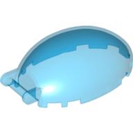Lego Windscreen 6 x 4 x 2 1/3 Bubble Canopy with Handle / Trans-Dark Blue