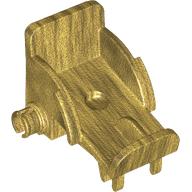 Lego Equipment Medical Wheelchair with Pins for Wheels [Minidoll] / Pearl Gold