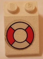 Slope 33 3 x 2 with Life Preserver Pattern (Sticker) - Set 314-1