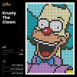 [LEGO Art] The Simpsons // Krusty The Clown