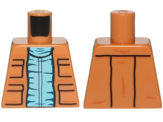 Lego Torso SW Vest with Pockets and Medium Blue Shirt Pattern