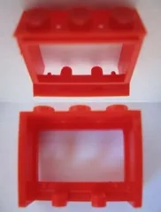 Window 1 x 3 x 2 Classic with Solid Studs, No Glass