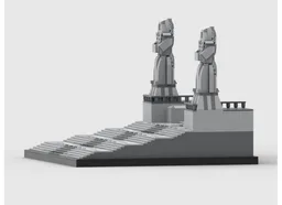 Coruscant temple stairs