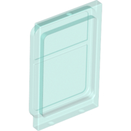 Lego Glass for Train Door Lip On Top and Bottom / Trans-Light Blue