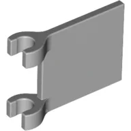 Flag 2 x 2 Square, Flat Clip Edge [Thick Clips] / Light Bluish Gray