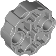 Lego Large Figure Weapon, Barrel with 2 Pin Holes and 3 Axle Holes / Light Bluish Gray