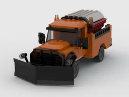 Snowplow with salt spreader