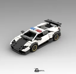 Lamborghini Murcielago SV 8stud wide - Police Version