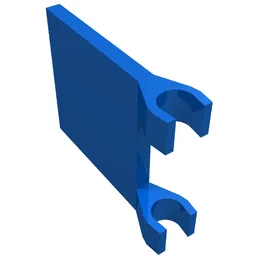 Flag 2 x 2 Square [Thin Clips] / Blue