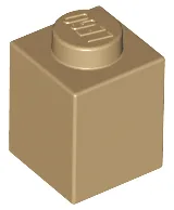 Brick 1 x 1 / Dark Tan