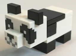 Minecraft Panda, Baby (Black Plate with Bar Handle) - Brick Built