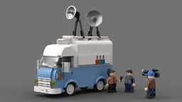 SAVIEM/RENAULT SG2 Fourgon - TV Broadcast Truck with Live Interview Scene