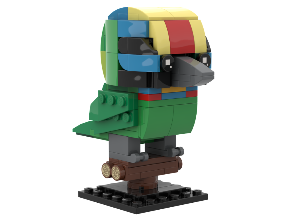 Lego Black Browed Barbet: Birdheadz