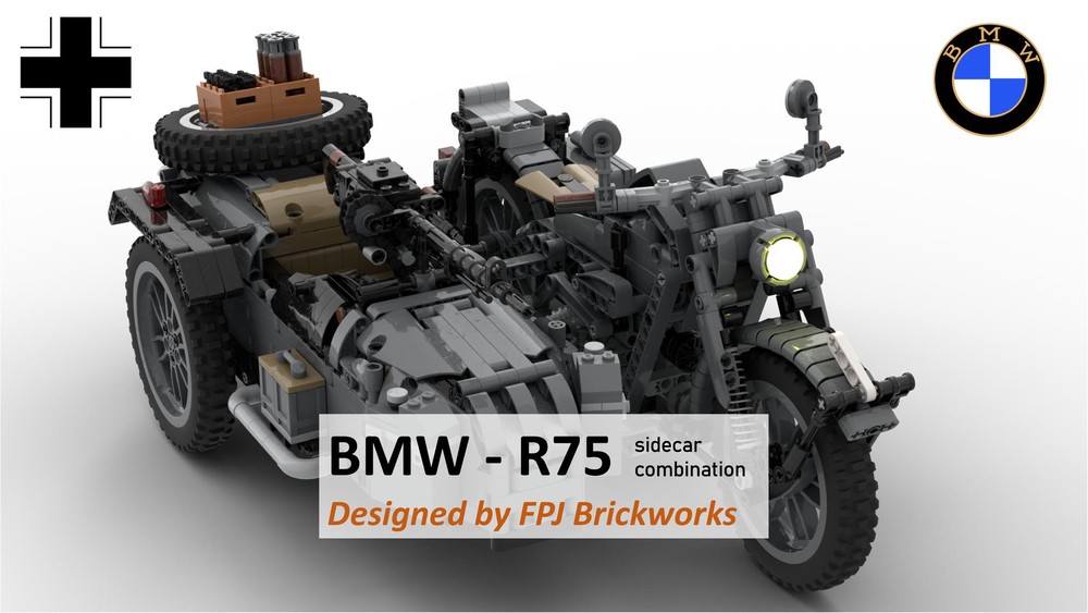 Lego BMW R75 Sidecar combination