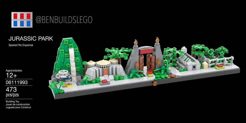Lego Jurassic Park Skyline