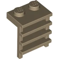 Plate Special 1 x 2 with Ladder / Dark Tan