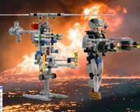 Foldable Armed Backpack Helicopter
