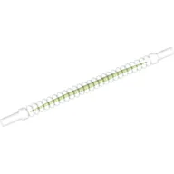 Flexible Ribbed Hose 8mm Ends 10L and Lime Center Pattern / Trans-Clear