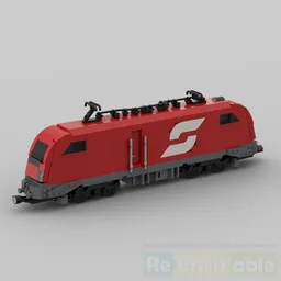 Siemens Taurus train locomotive (ÖBB red version) with PF