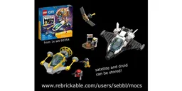 Space Shuttle and Star Fighter from 60354