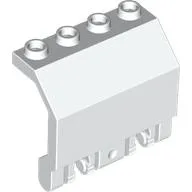 Hinge Panel 2 x 4 x 3 1/3 Locking Dual 2 Fingers / White