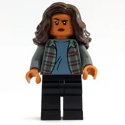 MJ, Dark Bluish Gray Plaid Shirt