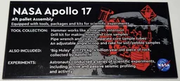 Tile 8 x 16 with Bottom Tubes, Polished Surface with NASA Apollo 17 Aft Pallet Assembly Pattern (Sticker) - Set 42182