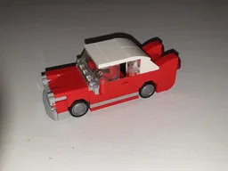 Red vintage car