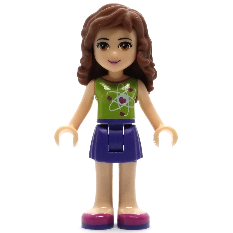 Lego Olivia - Lime Top, Dark Purple Skirt