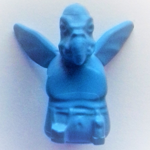 Lego Minifig Head Special, Watto [Plain] / Medium Blue